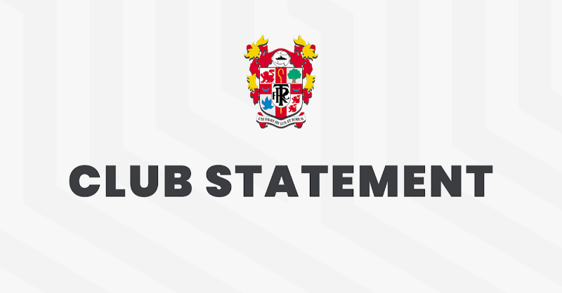 TranmereRovers's tweet photo. Club Statement: FA Cup replays