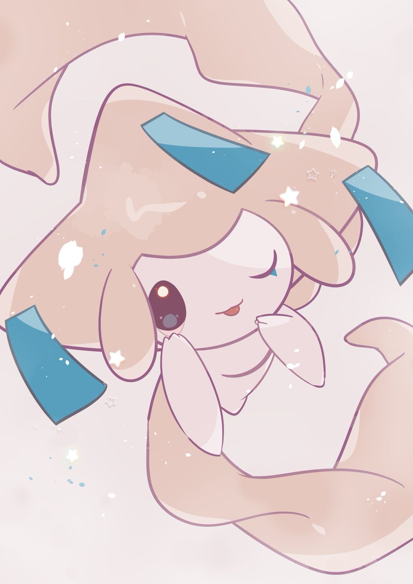 jirachi solo looking at viewer smile simple background one eye closed tongue tongue out  illustration images