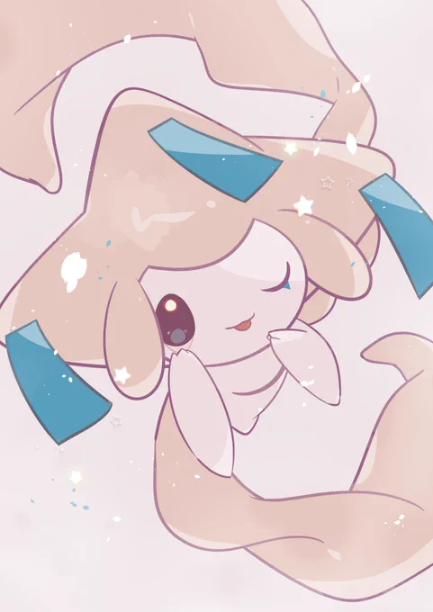 べーってしてるジラーチちゃん・・・昔公式絵でもあった気がします 