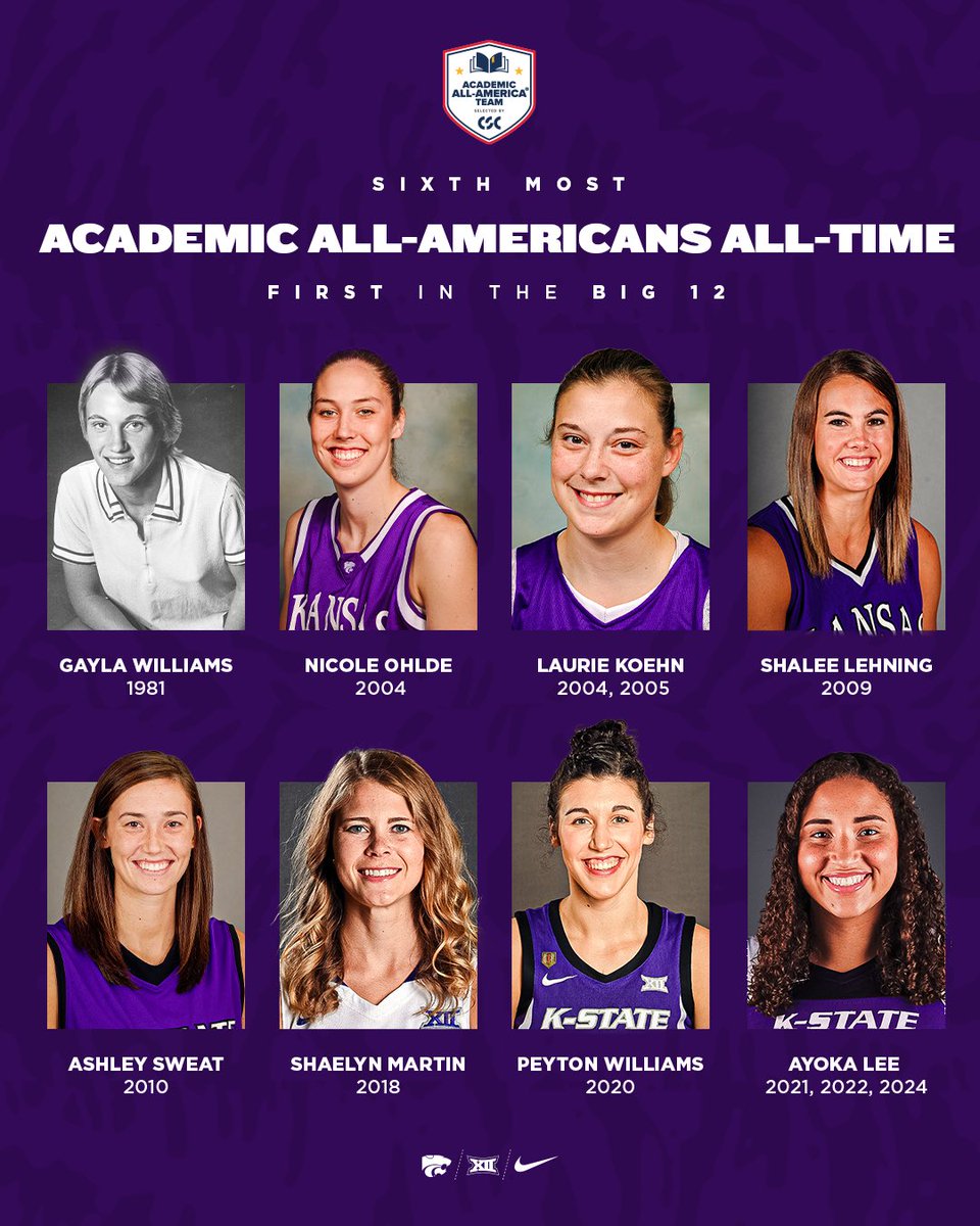 Competitive on the court and in the classroom 📚 #KStateWBB x @AcadAllAmerica