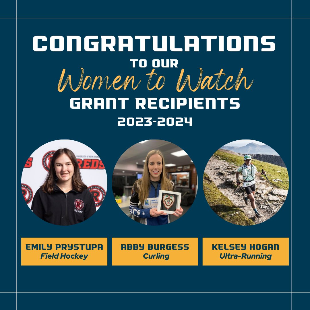 Congratulations to all of our 2023-2024 Women to Watch Grant Recipients! They have received a grant of $500 to put towards furthering their coaching education and pursuing professional development opportunities.

Check out the link below to read more: coachnb.ca/women-to-watch…