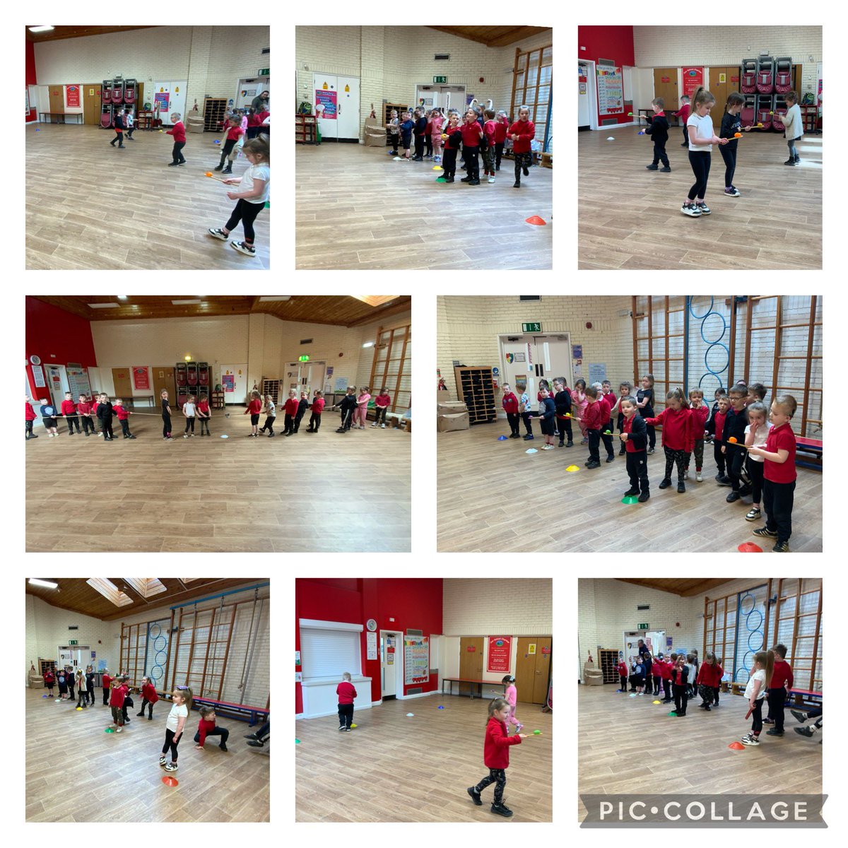 Yesterday pupils in reception enjoyed their first PE lesson where they practised a range of skills in preparation for sports day 🥇🥈🥉@NantYParcSchool