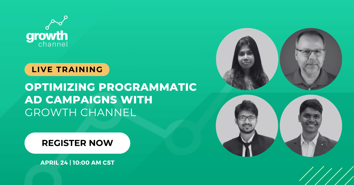 Gr0wthChannel's tweet image. Join us for a live training with the Growth Channel team and @smargasy agency to learn advanced strategies and tactics to optimizing #ProgrammaticAds and maximize media ROI. Register now ⬇️
hubs.la/Q02tlnvT0