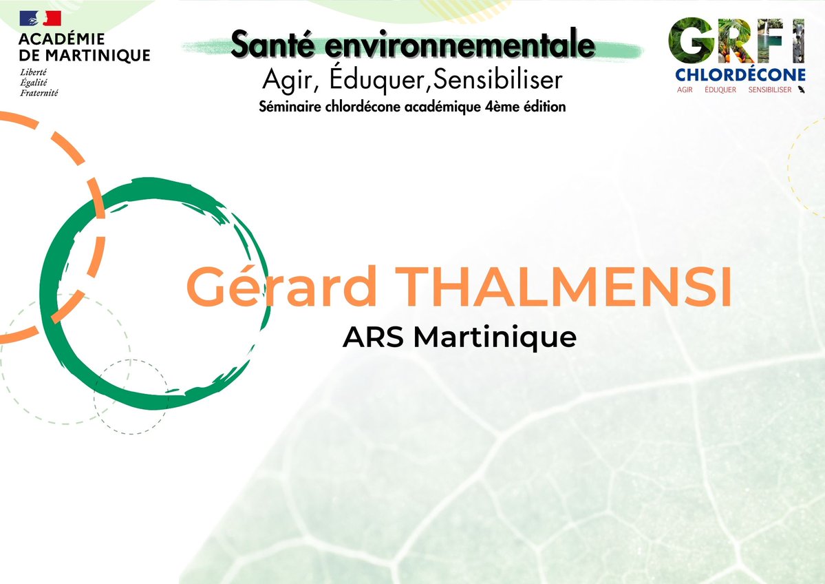 Gérard THALMENSI de l'ARS Martinique conclut ce cycle de conférence en exposant l'intérêt du test de chlordéconémie pour les populations #semchlordecone972 <a href="/acmartinique/">Académie de Martinique</a> <a href="/HGAcmartinique/">HG_AcMartinique</a> <a href="/ProfDocMartinik/">Prof Documentalistes Martinique</a>