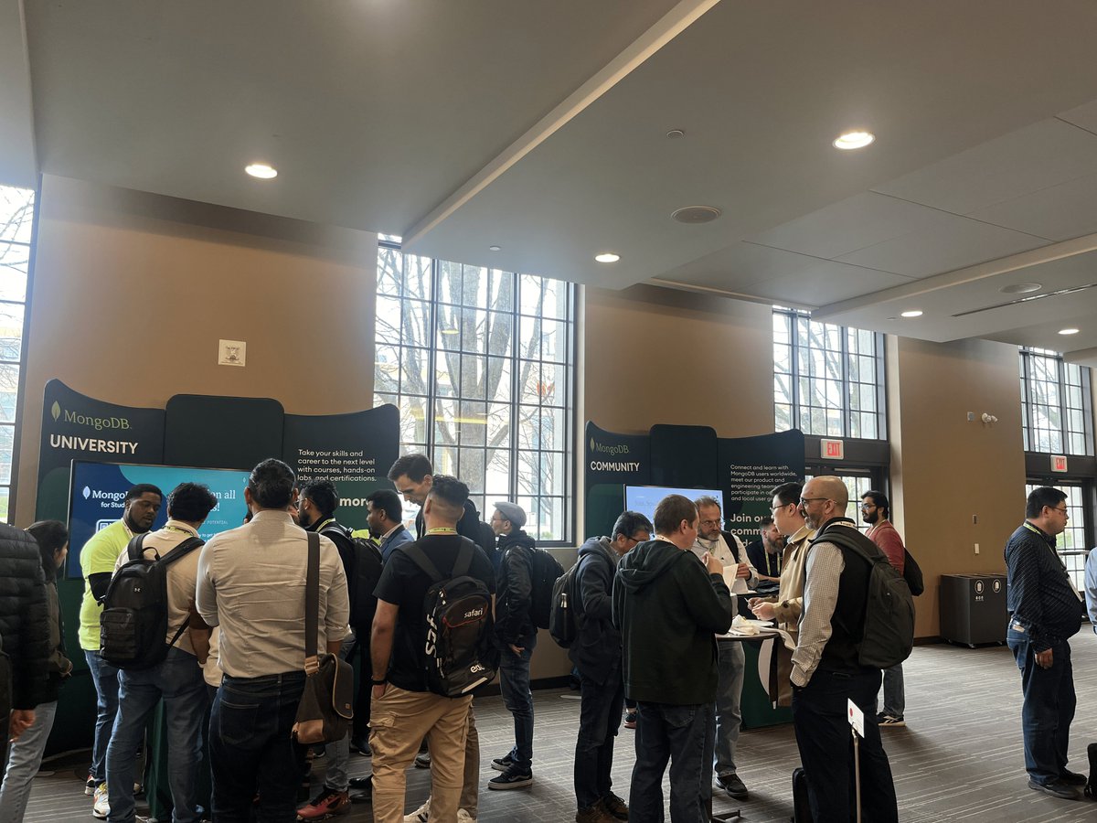 jaysojitra13's tweet photo. 🚀 Unveiling the Future: #MongoDBLocal Toronto showcased groundbreaking innovations! From Gen AI support to the MongoDB Migrator Tool and Vector Search, MongoDB is redefining data management. Join the revolution! 
#MongoDB #DataInnovation #GenAI 🌟🔍 https://t.co/jHV0r5Nqiu