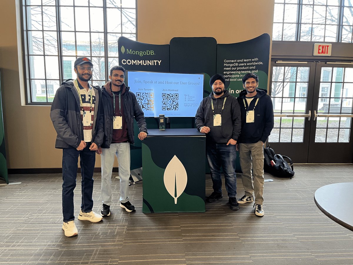 jaysojitra13's tweet photo. 🚀 Unveiling the Future: #MongoDBLocal Toronto showcased groundbreaking innovations! From Gen AI support to the MongoDB Migrator Tool and Vector Search, MongoDB is redefining data management. Join the revolution! 
#MongoDB #DataInnovation #GenAI 🌟🔍 https://t.co/jHV0r5Nqiu