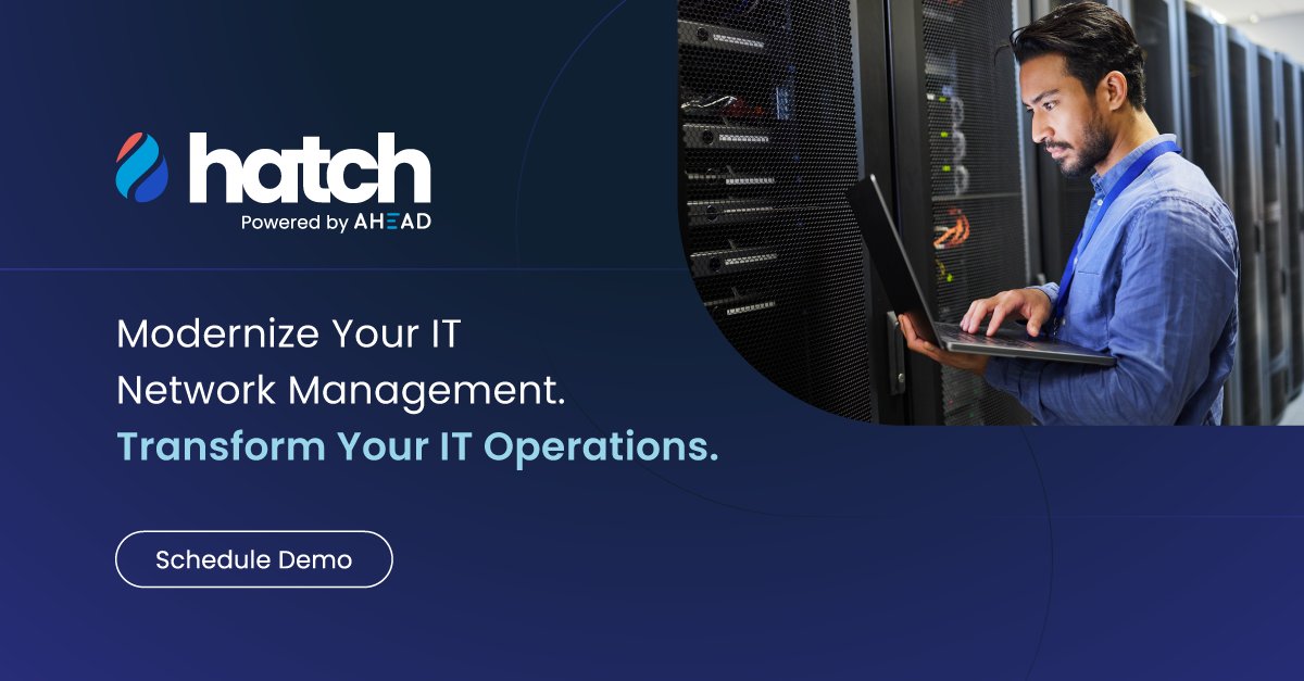 Hatch™ is the first-of-its-kind data layer for IT deployment + lifecycle truth, unique to AHEAD.

Discover how #Hatch can streamline infrastructure and asset management across your network, from the data center to the edge. ⤵️

bit.ly/3UltrPt