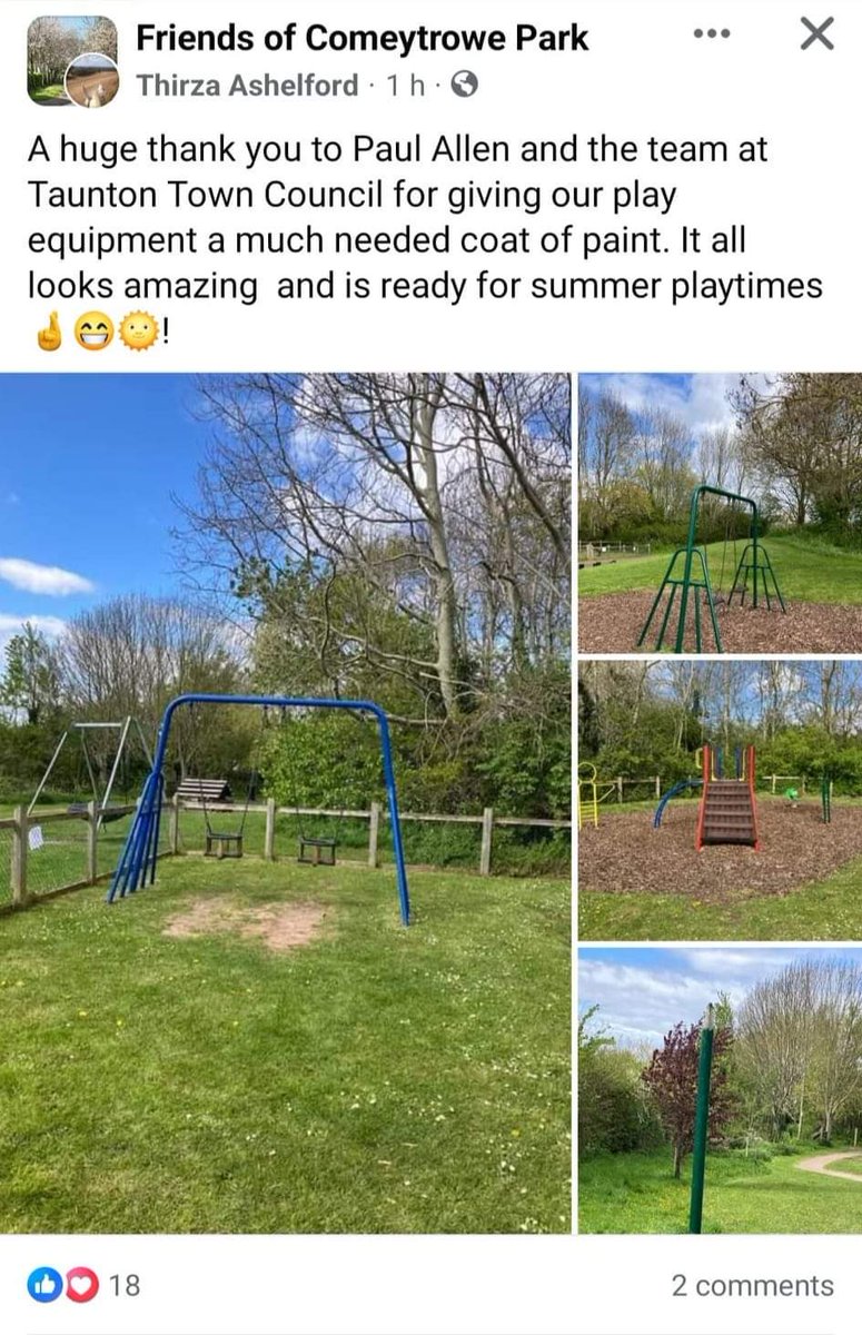 We love to see this. 

Keep up the good work <a href="/Taunton_TC/">Taunton Town Council</a> 😊