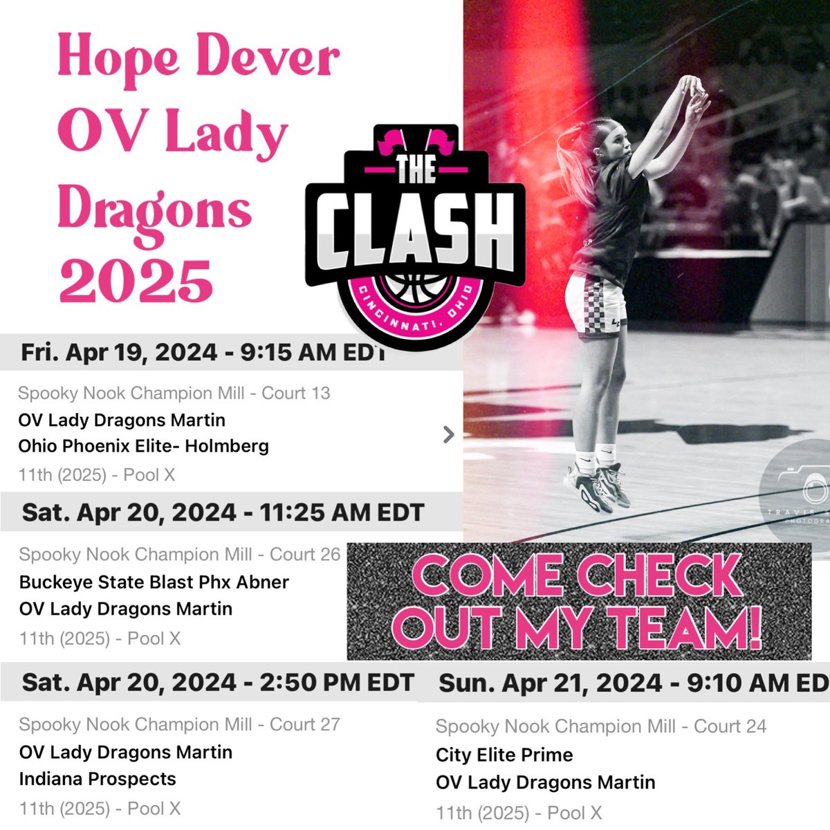 hopedever2's tweet photo. come check out my team this weekend at The Clash! 
@lady_dragons https://t.co/MJ1FN3HbW2