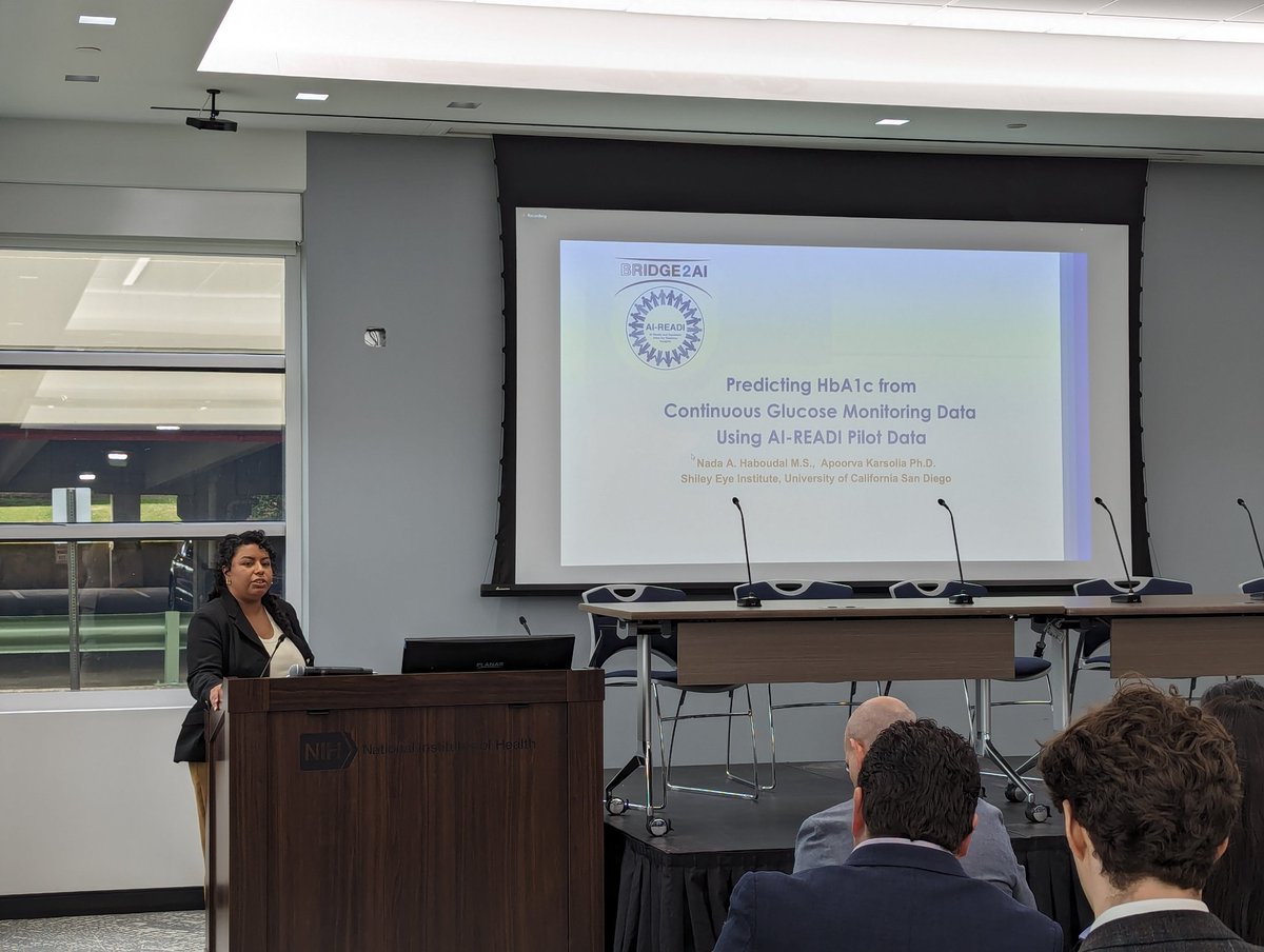 Fair Data Innovations Hub (@fairdataihub) on Twitter photo Nada is showcasing the AI-readiness of the AI-READI dataset by using the CGM data to predict HbA1c <a href="/NIH_CommonFund/">NIH Common Fund</a> #bridge2ai #weareready Nada is showcasing the AI-readiness of the AI-READI dataset by using the CGM data to predict HbA1c <a href="/NIH_CommonFund/">NIH Common Fund</a> #bridge2ai #weareready