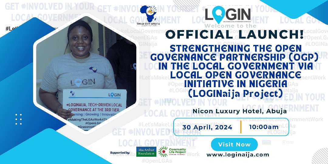 LOGINAIJA's tweet photo. 📢 Exciting news ✨

We are thrilled to announce the Official Launch of the Loginaija project aimed at strengthening the open governance partnership in the third tier of government.

Venue| Nicon Luxury, Abuja
Date| #30th April, 2024

Time 10 AM https://t.co/dnWbcobAol