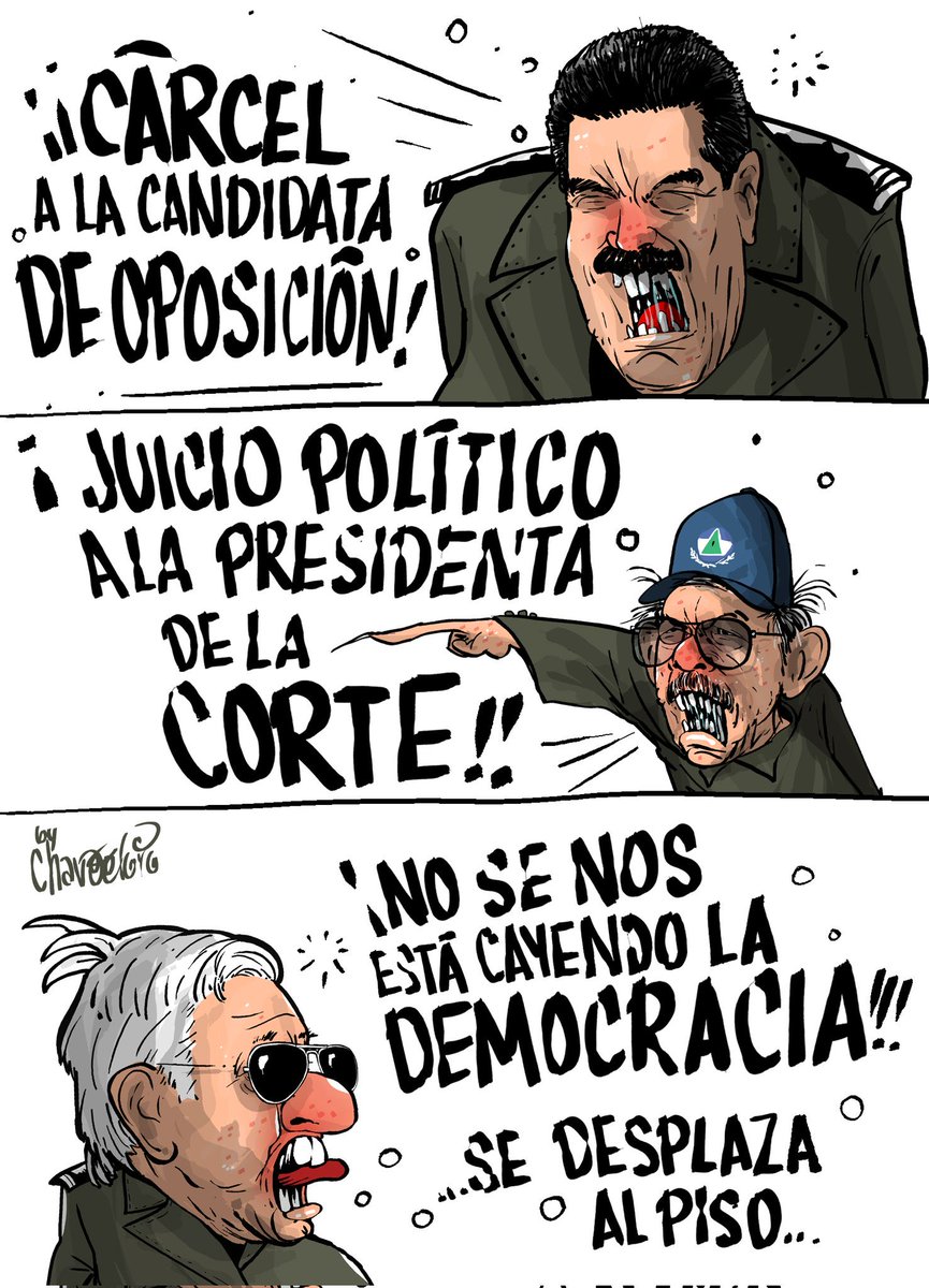 No se nos está cayendo la democracia... se desplaza al piso, namás!

@eleconomista 
#maduro
#danielortega
#amlo
De @chavodeltoro