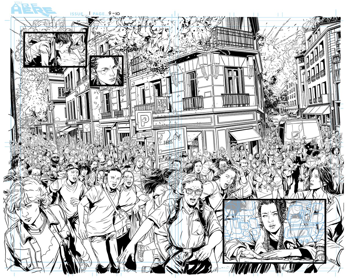 That time I started blowing up Paris in 'You Are Here'. Story by @NateCosby I hope they still let me visit next weekend for @ParisFanFest :)