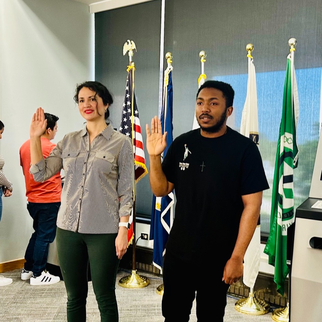 PWCCircuitCourt's tweet photo. Congratulations, K. Canto and I. Rodriguez! Thank you for swearing your #OathsofOffice as Crossing Guards for the @PWCPolice.
Thank you for your service in the #Community and helping maintain safe routes for children on their way to school. https://t.co/wUy2X2XlVW