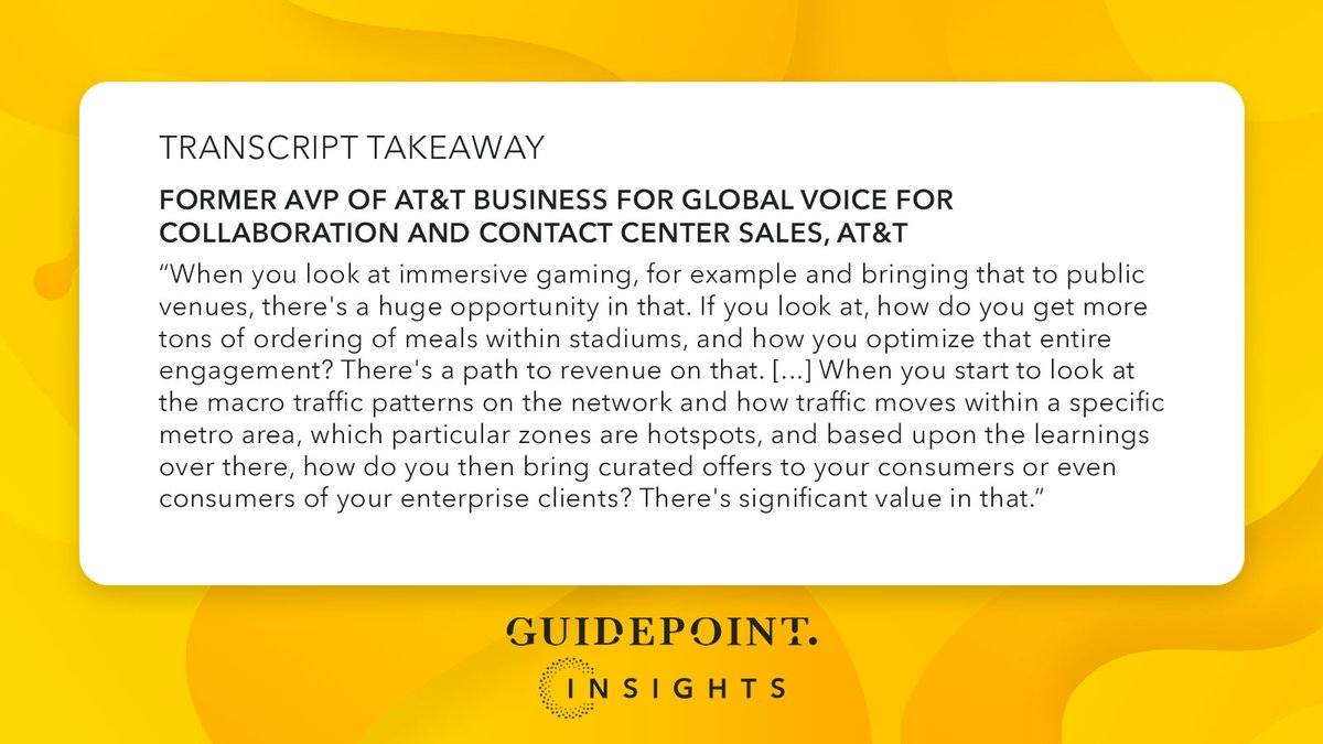 Guidepoint's tweet photo. How will #telecom carriers monetize 5G networks with edge computing for their #AI workloads? A Former AVP at AT&amp;T delves into which telecom players are the best positioned: https://t.co/DTCJ8RPkkO https://t.co/nddj7IZeH7