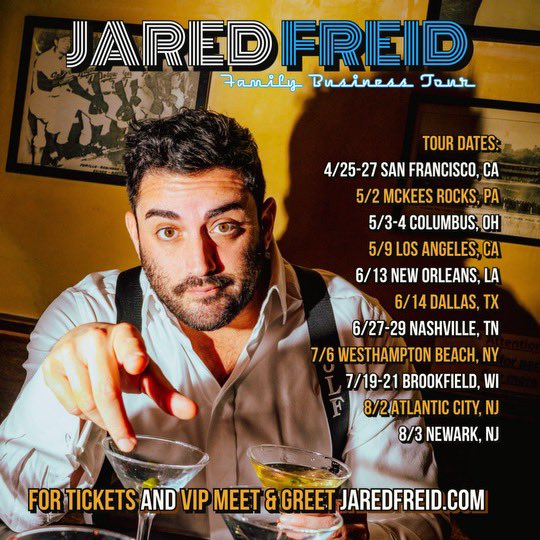 If you’re in one of these cities, you could be laughing. DO YOU HATE LAUGHING?! Assemble the group chat! Even the family one!! jaredfreid.com/live-shows/ #standupcomedy