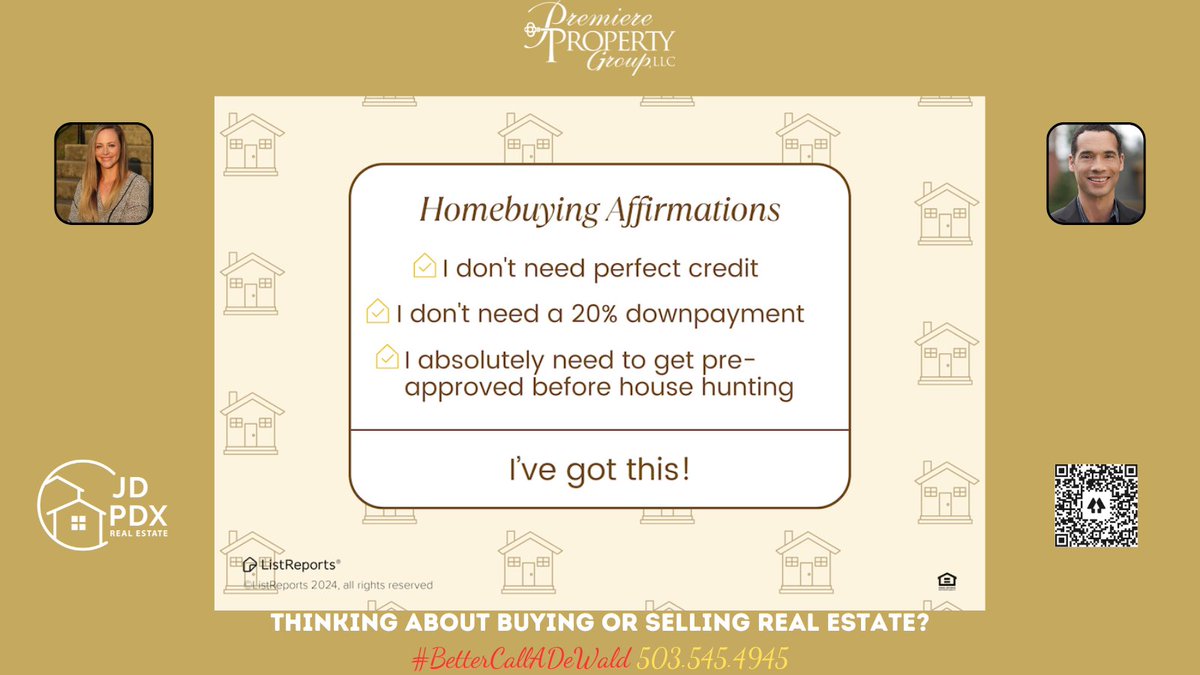 Starting the process of buying a home can be stressful and feel so overwhelming, but remember that you don't have to do this alone, we've got your back. Just send us a message or give us a call! 

#BetterCallJamohl 503.545.4945

#JDPDXRealEstate #FirstTimeHomebuyer #homeowner