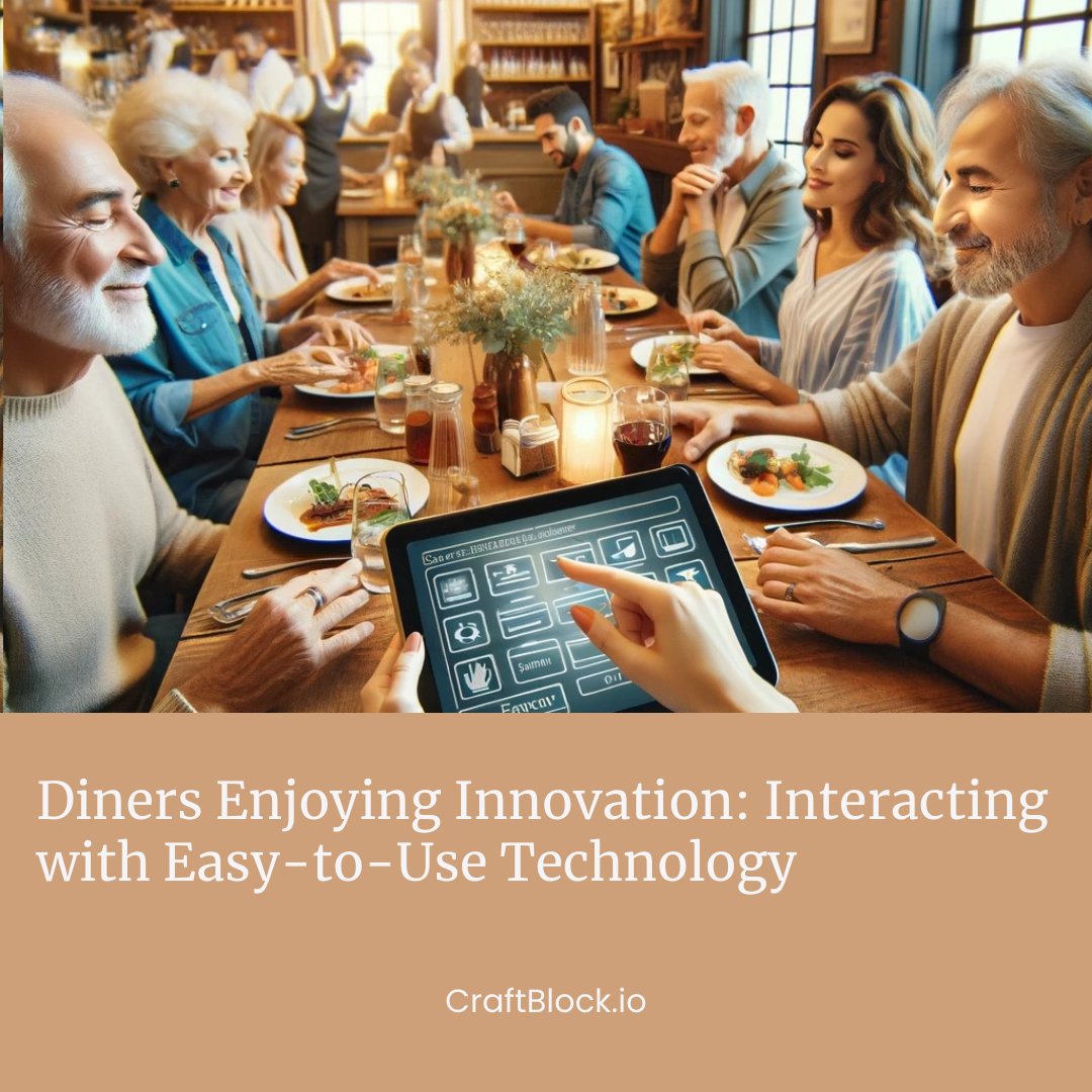 craftblock_io's tweet photo. Seamless Tech for Every Diner
🔹 Intuitive &amp; Non-Disruptive: Technology should enhance, not complicate, the dining experience. 
🔹 Respect for Tradition: Mature guests must have a gentle technology integration that respects their dining habits while offering modern convenience. https://t.co/TZtipkfVi5