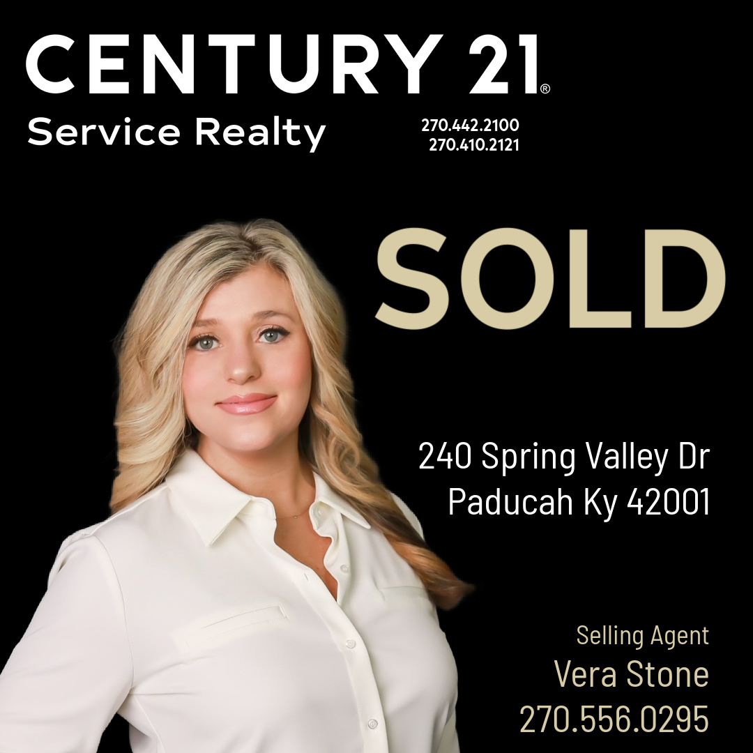 Congratulations to Vera and her Buyers!

#Sold #realtor #realestate #paducahrealestate #westkentuckyrealestate #lakesrealestate #4riversrealestate #bentonrealestate #murrayrealestate #mayfieldrealestate #century21 #Century21servicerealty #communityfirst #C21 #C21Service