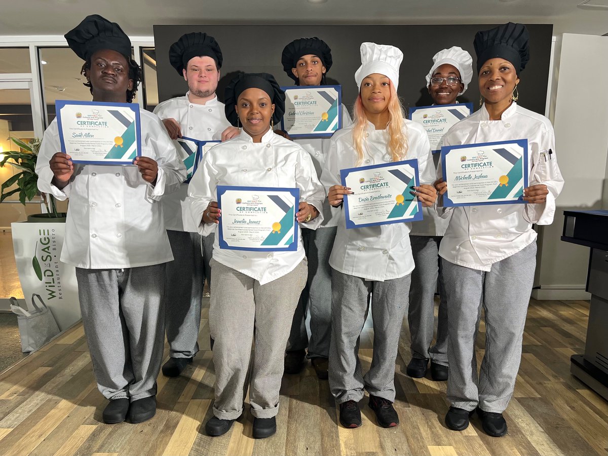Congratulations to our future Chefs! University of the Virgin Islands Culinary Arts Program Closing Graduation Ceremony, April 17, 2024.