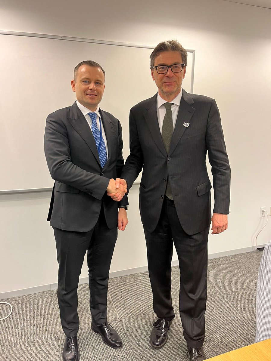 Italy's role during its leadership in @G7 is crucial for Ukraine. I had a fruitful conversation on this matter with Minister Giorgetti @MEF_GOV . #SpringMeetings 🇺🇦🤝🇮🇹