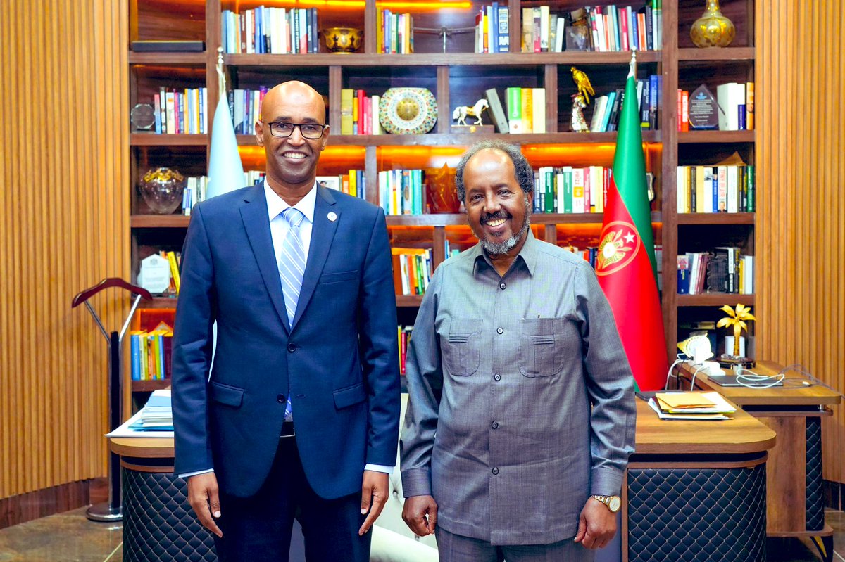 Great pleasure to have had the farewell meeting with H.E President @HassanSMohamud as I embark on my duties as Somalia’s Ambassador 🇸🇴. It is an honour to represent my country in this new capacity to forge strong diplomatic ties between Somalia & Türkiye.