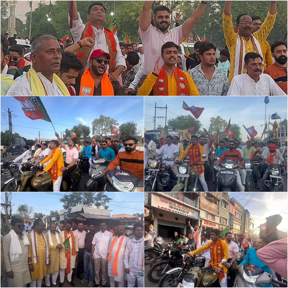 BHARGAVABHISHEK's tweet photo. आदरणीय #मोदी_जी के आगमन के उत्साह में युवा मोर्चा की बाईक रैली में शामिल हुआ । https://t.co/VbM5RnzDCi