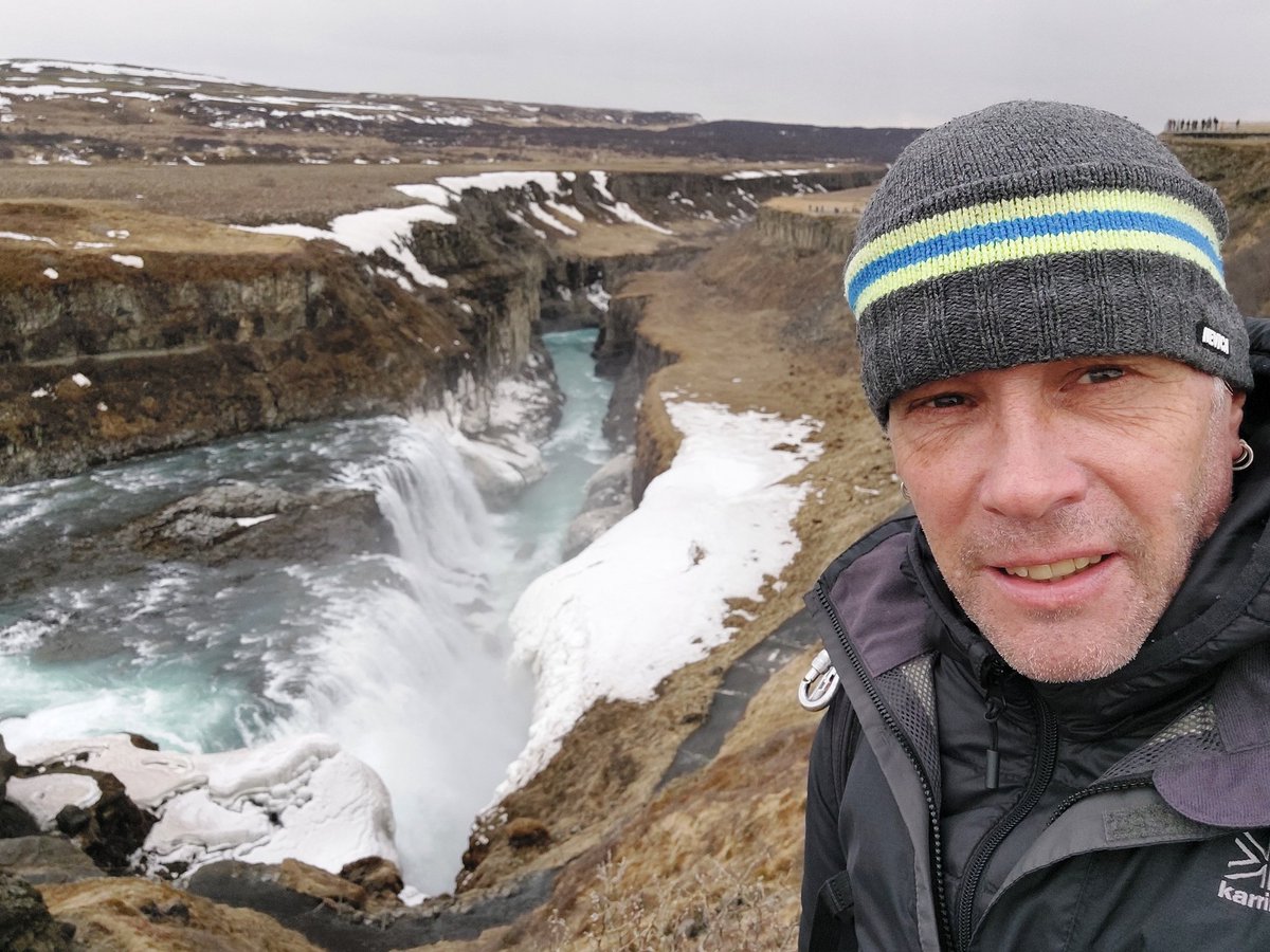 Nomadic Backpacker at Gullfoss in Iceland