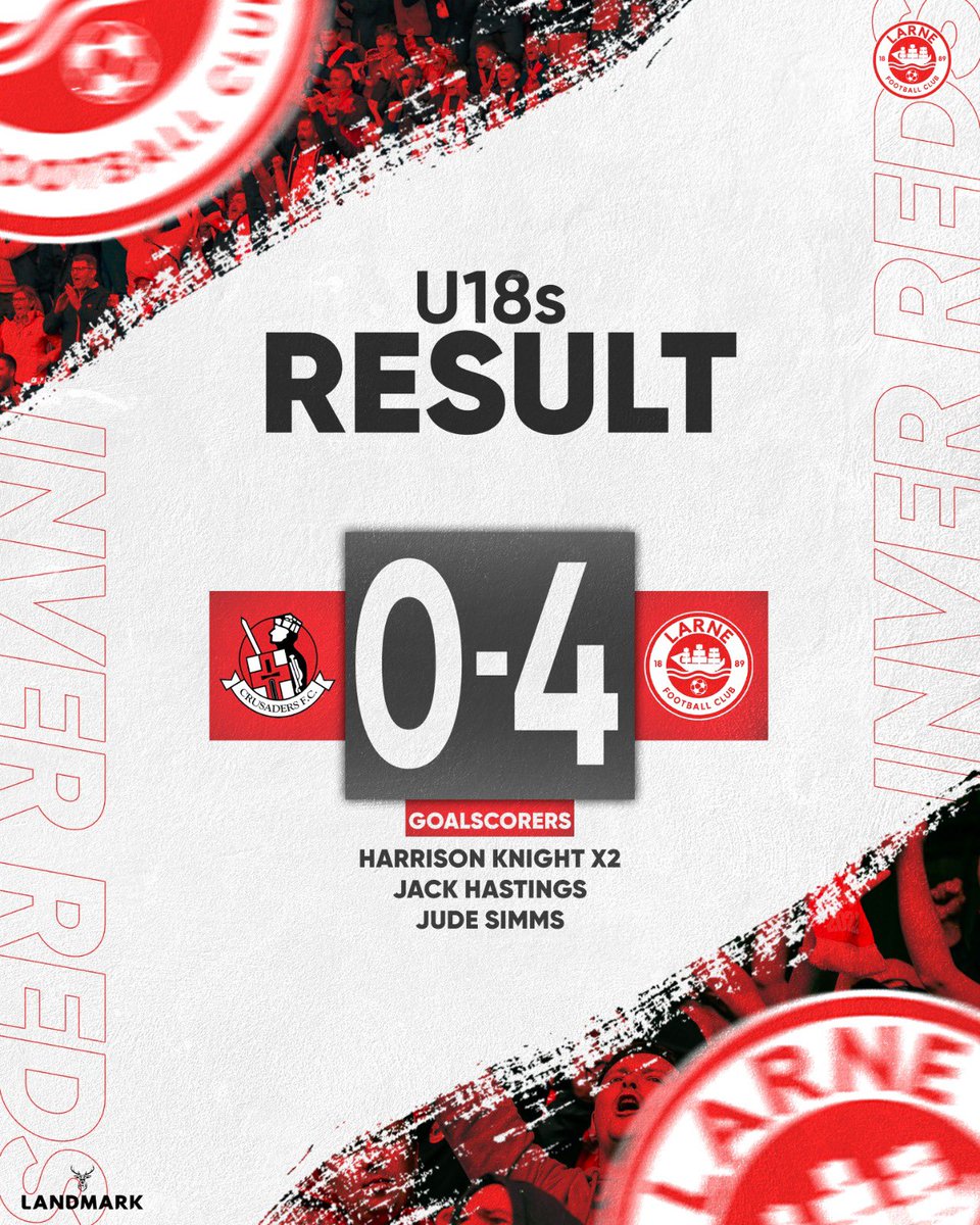 An emphatic victory for our U18s last night saw them move up to 4th place in the NIFL Academy League standings 💪 #WeAreLarne #ForTheTown