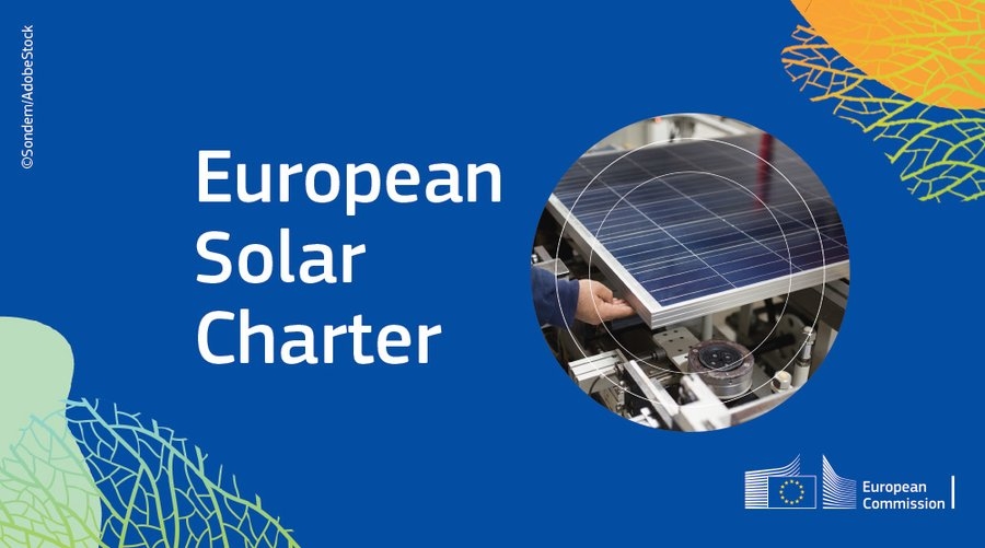 Commission is stepping up efforts to support EU's #solar sector through the #EuropeanSolarCharter signed by energy ministers from 23 🇪🇺 countries, industry representatives & Commissioner @KadriSimson.

europa.eu/!WDw7Bg

#EUGreenDeal #renewables