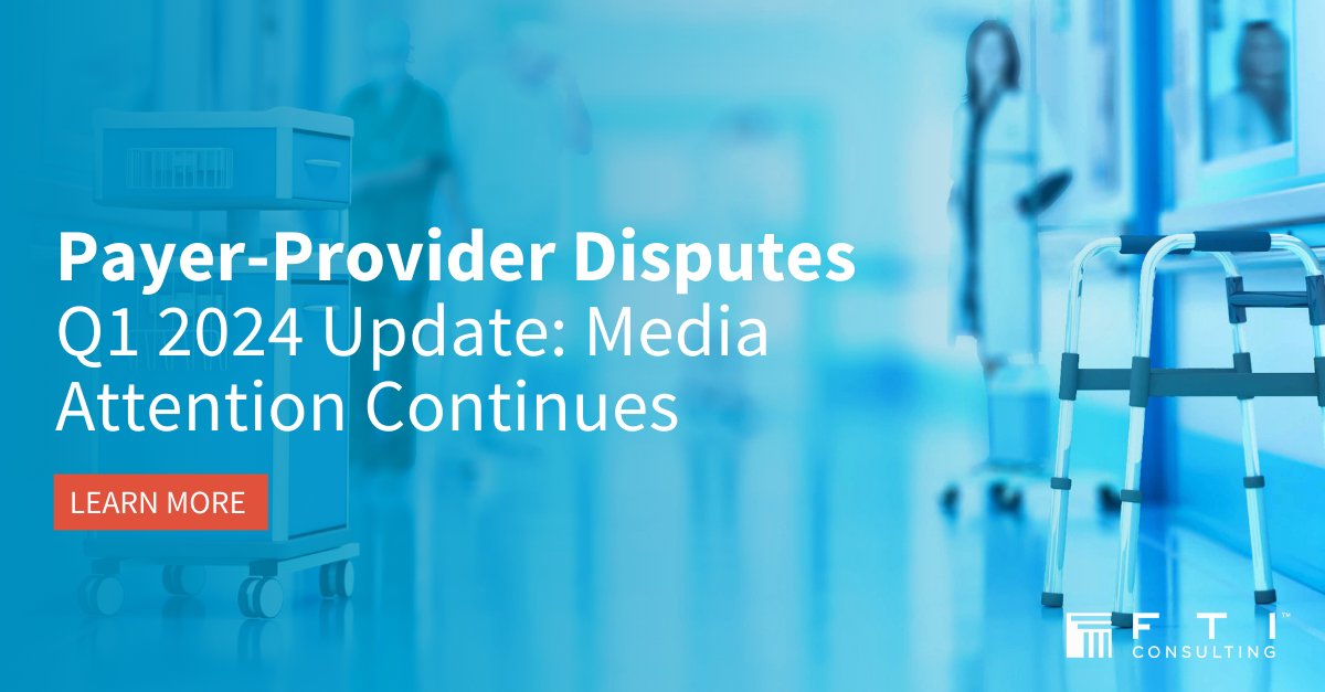 The latest data from our tracking of health insurance payer-provider disputes is in. Learn more about what our experts found throughout Q1 of 2024: bit.ly/3JptH9V #Healthcare #PayerProviderDisputes #HealthInsurance