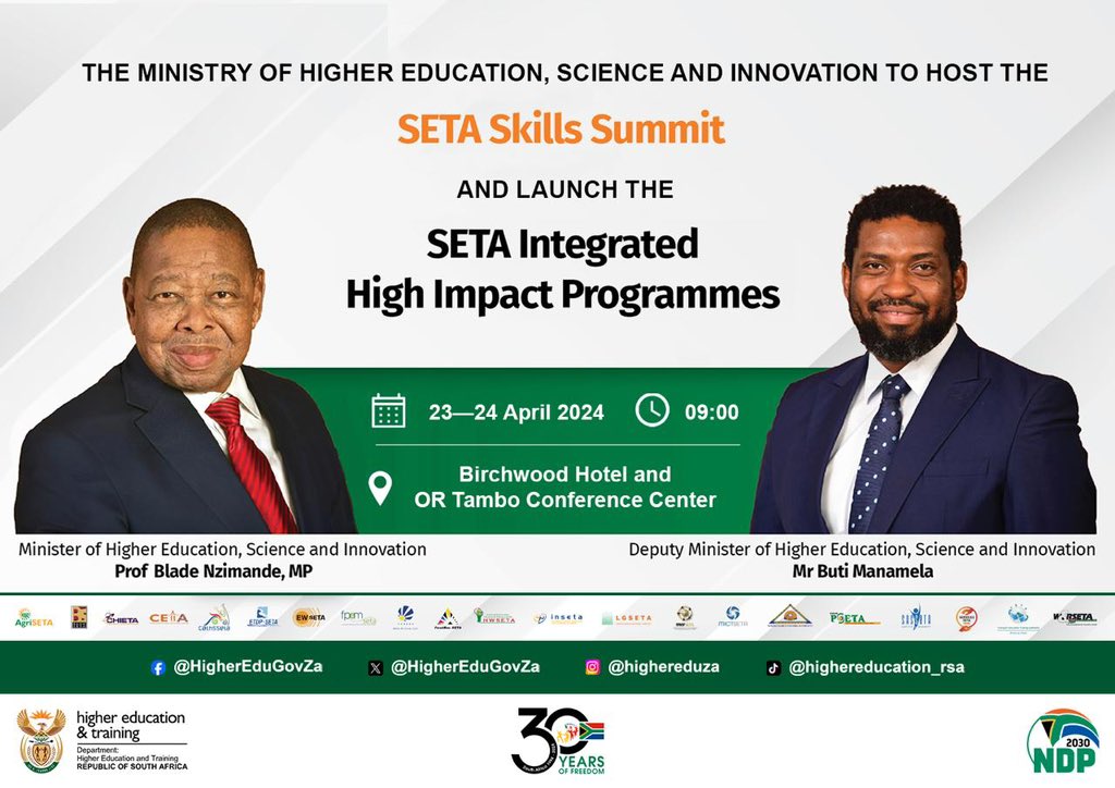 FASSET takes pride in being part of the inaugural SETA Skills Summit, marking the launch of the SETA Integrated High Impact Programmes.#SSS #FASSETLastingLegacy