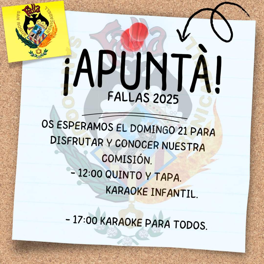 FallaBSR's tweet image. ¿Vols ser faller/a? Si es así, t'esperem el pròxim dumenge...
#FallaBSR #Falles2025 #JuntsMolemMes