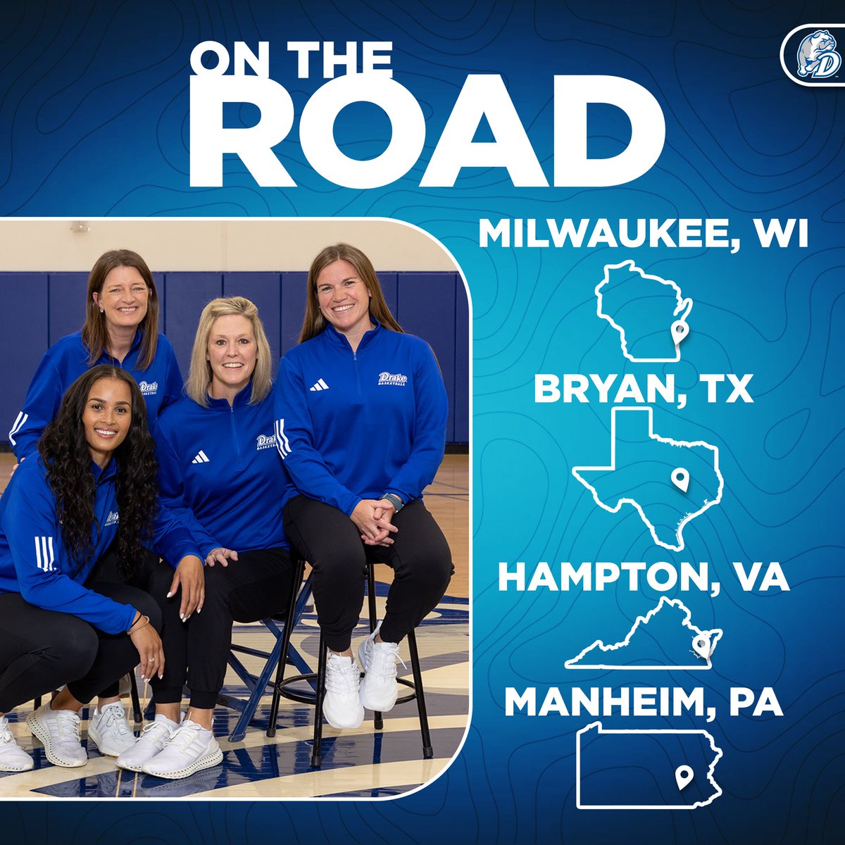 Our staff is hitting the road this weekend looking for future Bulldogs! 👀 #BeBlue