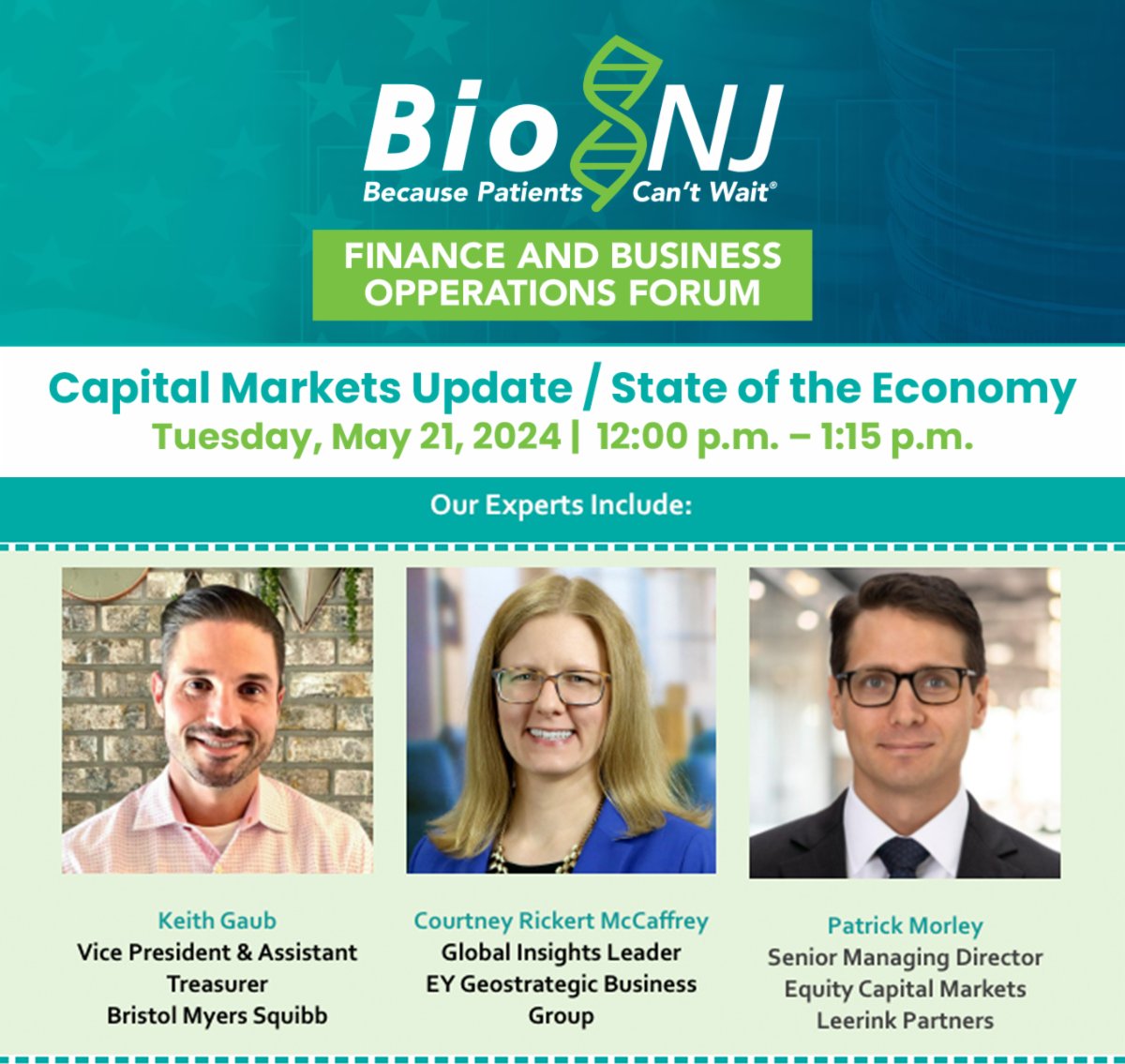 Dive into financial trends with #BioNJ! Experts explore M&A, tech funding, IRA impacts, & 2024 election's economic effects. Stay ahead in today's market! Don't miss out: conta.cc/3Q5xKf #finance