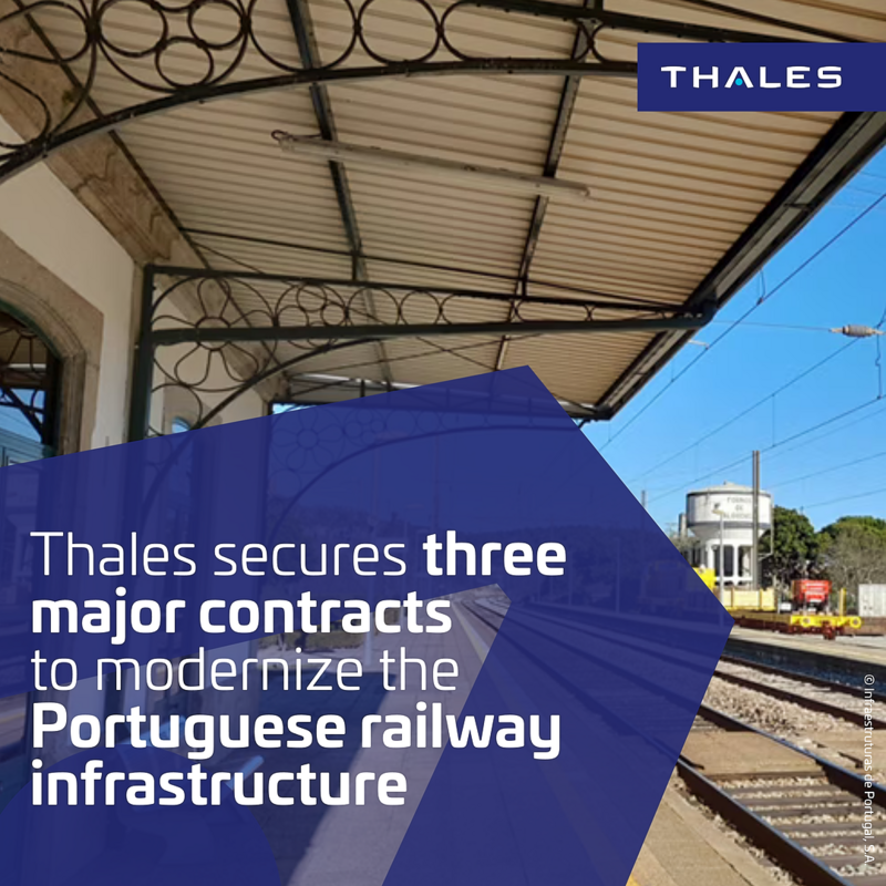 🚄 Thales secures three major contracts to modernize the Portuguese railway infrastructure, reaffirming its position as a trusted partner in the journey of railway modernization. thalesgroup.com/en/worldwide/t… #Railway #Modernization #Infrastructure #Portugal