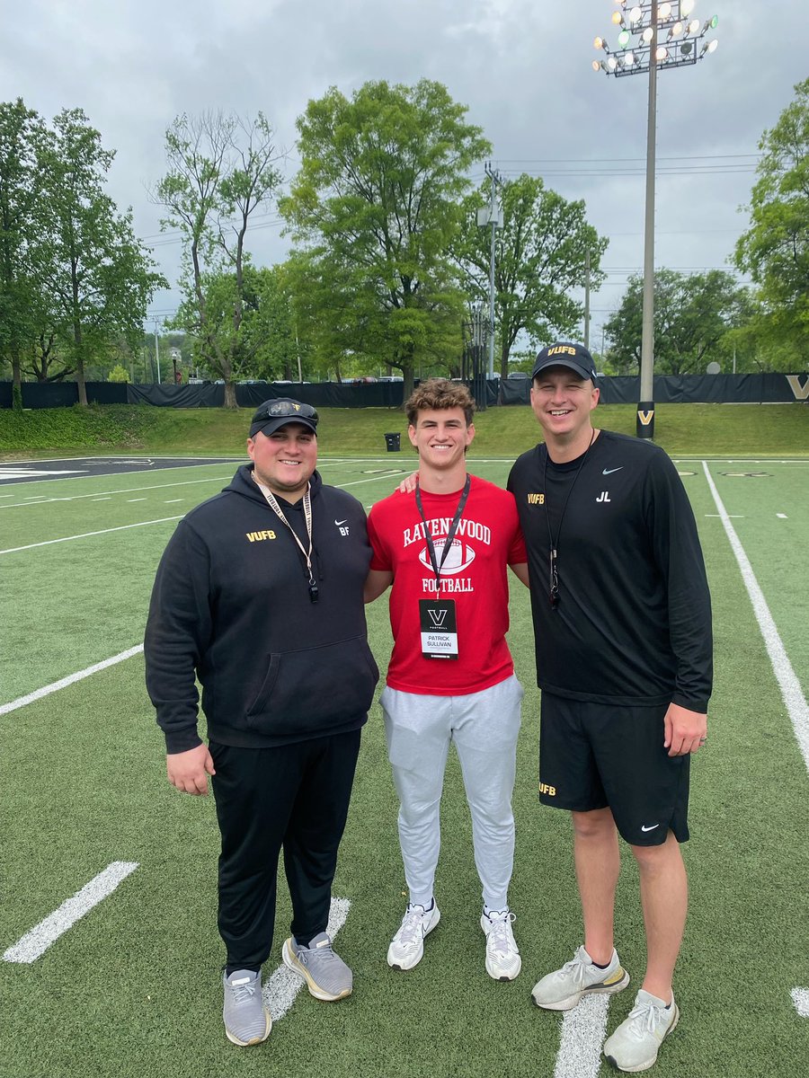 I had a great time at @VandyFootball today, looking forward to be back. @Coach_Lea @Coach_Flaherty @coachj_lepak