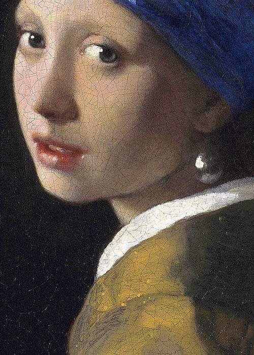 Johannes Vermeer, The Girl with a Pearl Earring (detail), 1665.