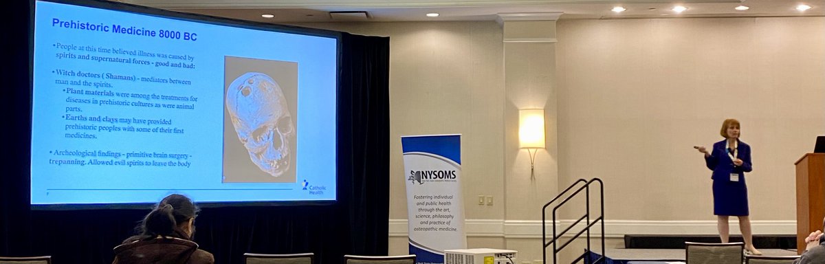 From the distant past to the welcome present to a future adventure, Dr. Catherine Caronia MD of ⁦@CHS_LI⁩ provides a beautiful keynote on #Innovations in #Medicine ⁦@NYSOMS1⁩! #NYSOMSROC2024 ⁦@NYITCOMDO⁩ ⁦@1LECOM⁩ ⁦@WeAreTouro⁩ ⁦@GoodSamLI⁩