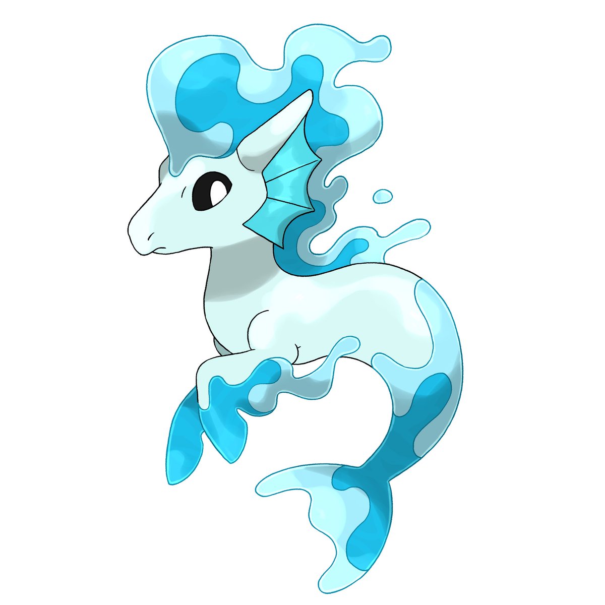 「YIPPIEAlkeran ponyta(water) -> Alkeran r」|🐙🦑👁️one-eyed Guy enjoyer👁️ comms openのイラスト