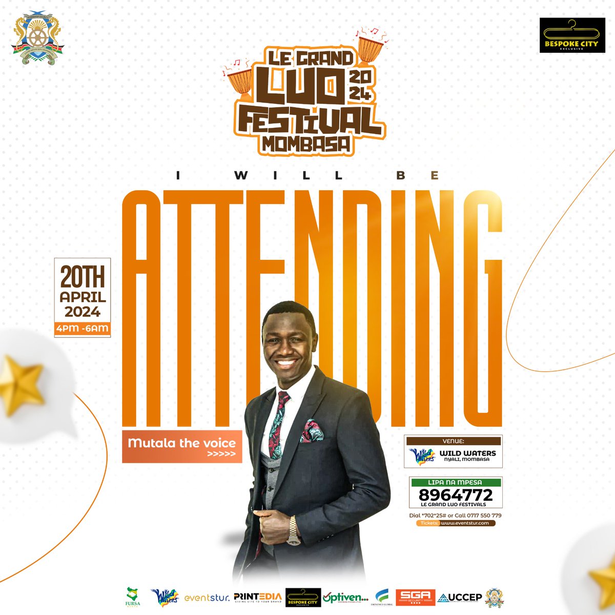 LeGrandLuoFest's tweet photo. Experience the magic of Mutala The Voice at the exclusive Legrand Luo Festival Executive Edition.
Join us for a night of unforgettable performances and cultural enrichment. Secure your tickets now by dialing *702*25# or tapping the link: https://t.co/iSJPjpMNma
 #MutalaTheVoice https://t.co/qQ1lDAguZf