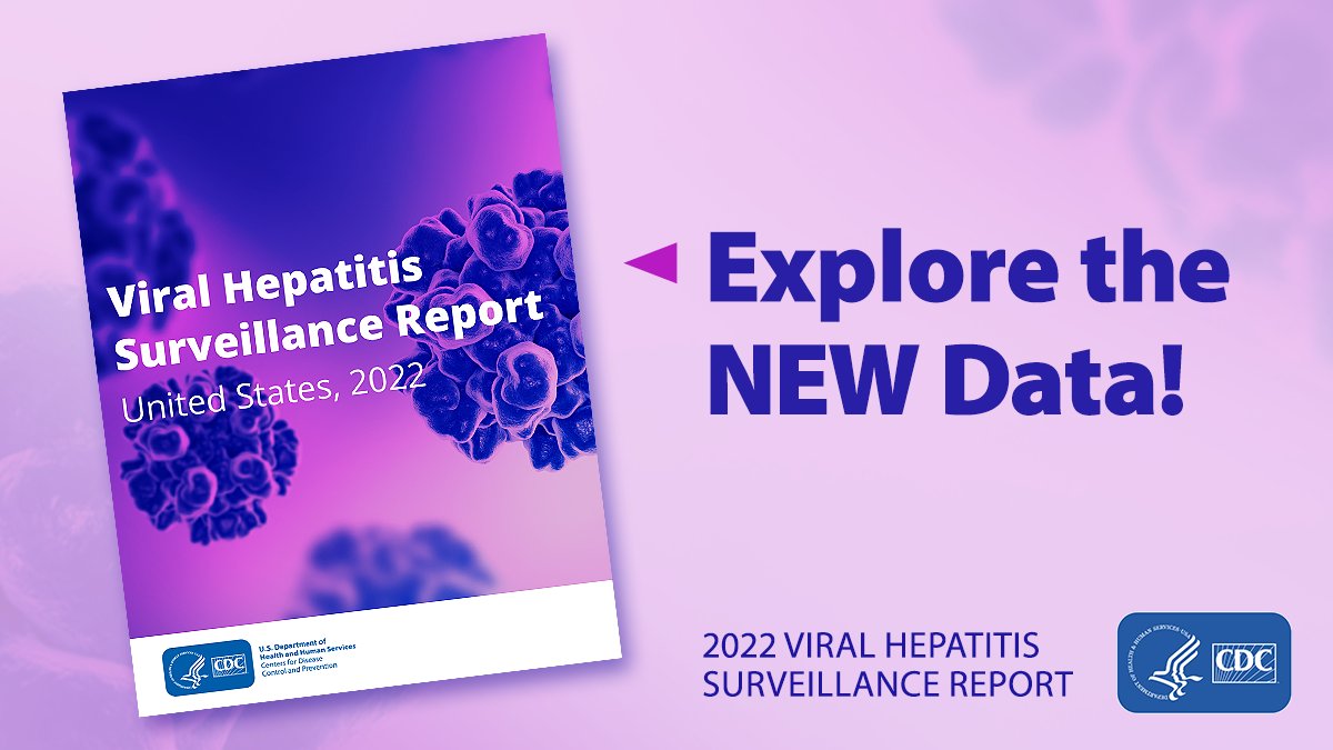 Check out @CDCgov’s new 2022 Viral #Hepatitis Surveillance Report for the latest data on #HepatitisA, #HepatitisB and #HepatitisC: bit.ly/4aoLUAf.