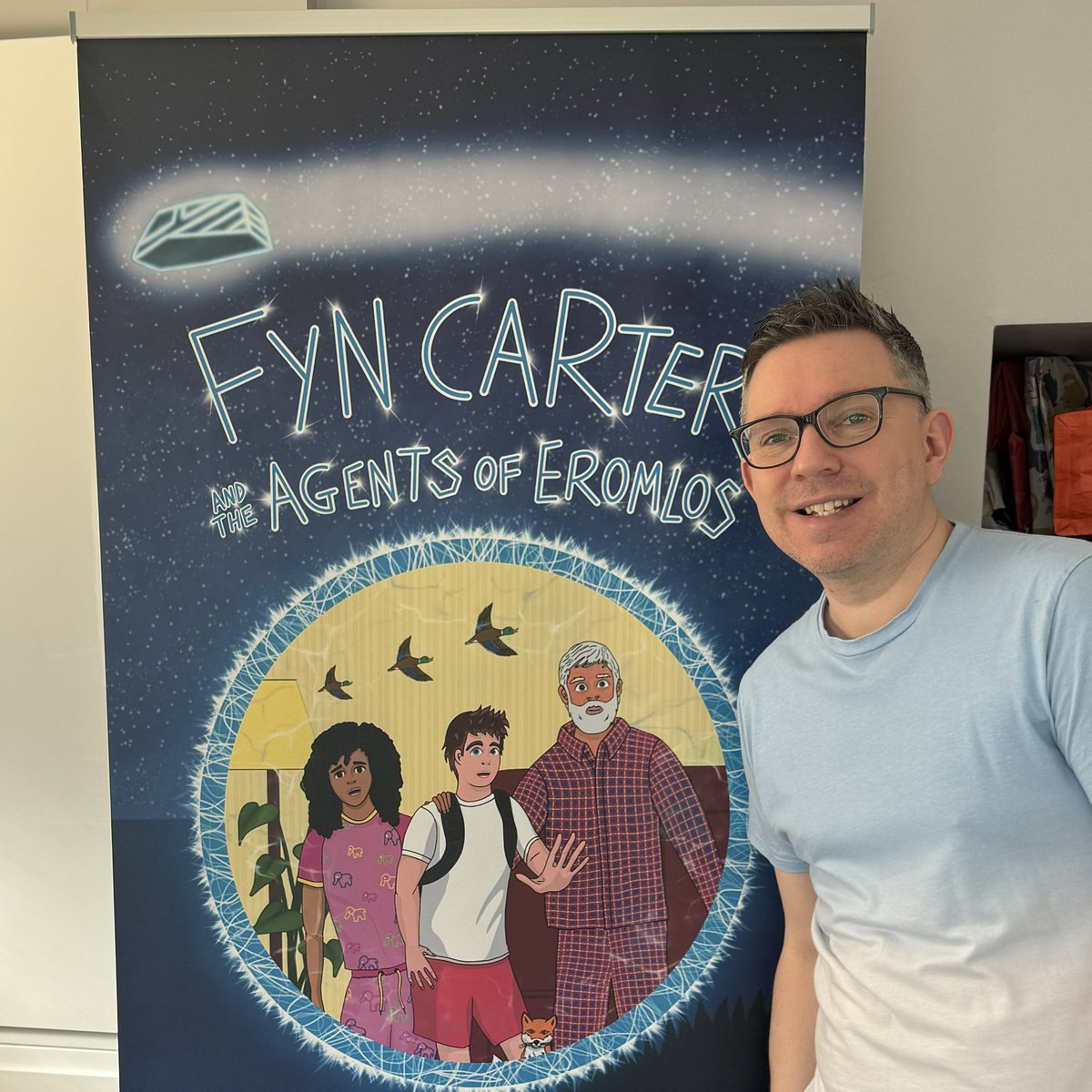 THREE WEEKS TO GO! Things are getting real! Exciting deliveries have been arriving this week, and author copies are due tomorrow! 😁😬🥳🤞
As before, thank you for the support! ☺️

#FynCarter #kidlit #comingsoon #debutauthor #scifi #adventure #writingcommunity #middlegradebooks