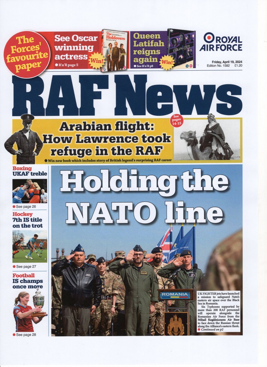 My article on Lawrence of Arabia in the #RAF to appear in RAF News in April edition published 19 April 2024.

@RAFNewsReporter in conjunction with @penswordbooks  are launching a competition for free copies of my book Lawrence of Arabia to be won.

#lawrenceofarabia @PSHistory