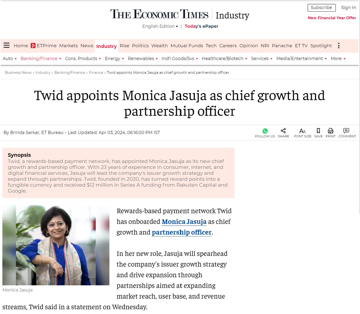 Monica Jasuja tweet media
