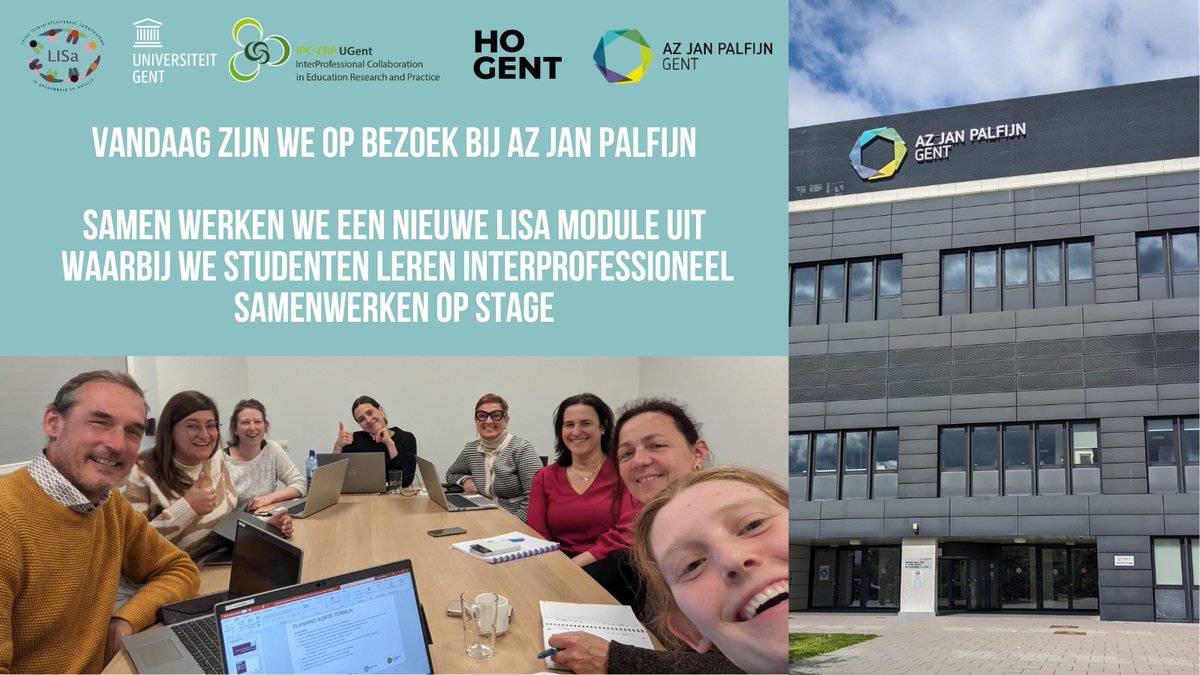 IPC-ERP UGent (@ipcerp_ugent) on Twitter photo Op bezoek bij <a href="/azJanPalfijn/">AZ Jan Palfijn Gent</a> waar we samen een nieuwe #LISa module uitwerken om onze #UGent en #HOGENT studenten van verschillende zorg- en welzijnsopleidingen die er stage lopen in mekaar te brengen met mekaar zodat met en van elkaar kunnen leren op stage π€π₯
#insprirend
#IPE Op bezoek bij <a href="/azJanPalfijn/">AZ Jan Palfijn Gent</a> waar we samen een nieuwe #LISa module uitwerken om onze #UGent en #HOGENT studenten van verschillende zorg- en welzijnsopleidingen die er stage lopen in mekaar te brengen met mekaar zodat met en van elkaar kunnen leren op stage π€π₯
#insprirend
#IPE