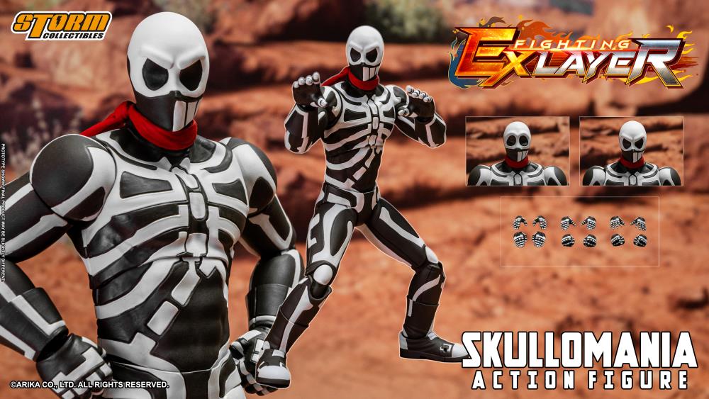 Pre-Order: Fighting EX Layer Skullomania 1/12 Scale BBTS Exclusive Action Figure $62.99 via Big Bad Toy Store. ow.ly/RlYJ50Rjat5