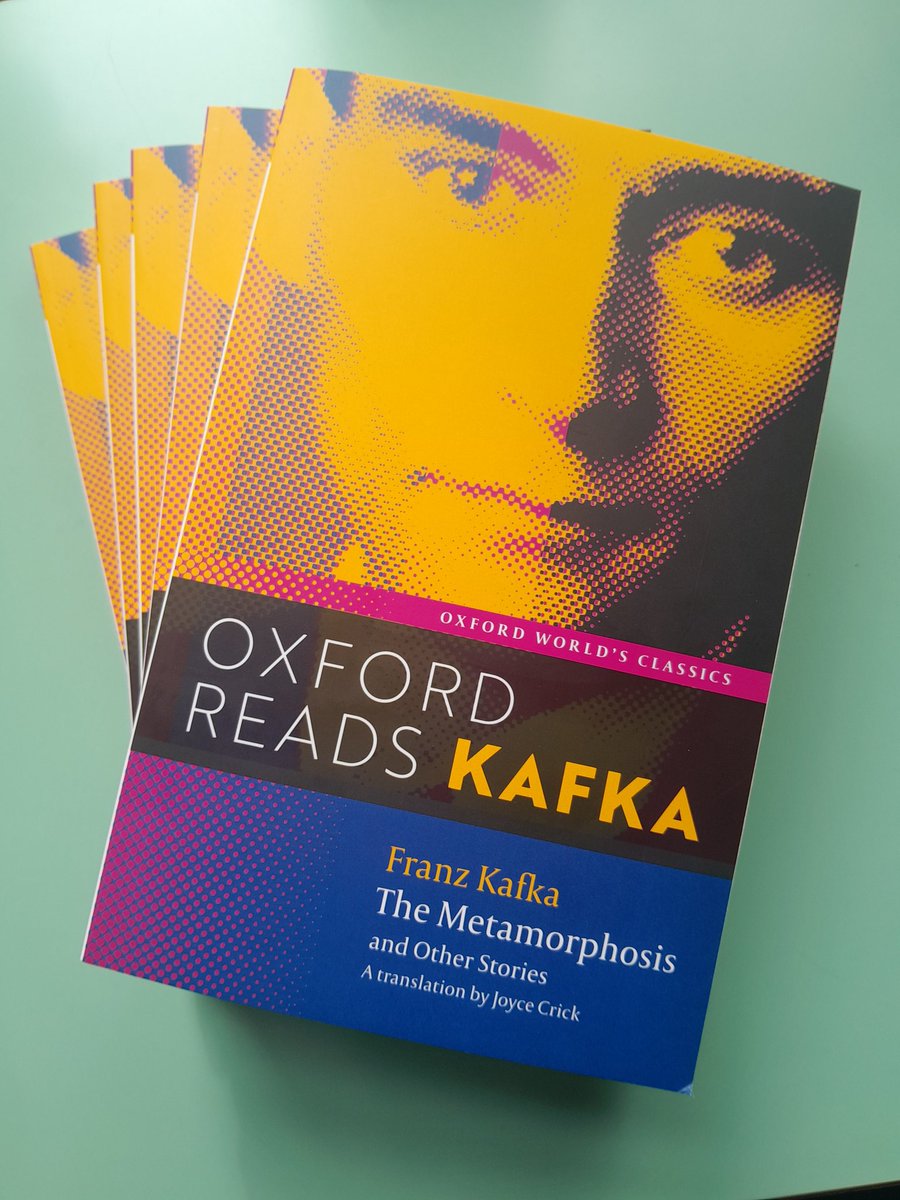 Excited to get my hands on #OxfordReadsKafka and plan with @StHughsLibrary how to get everyone in college reading Kafka!