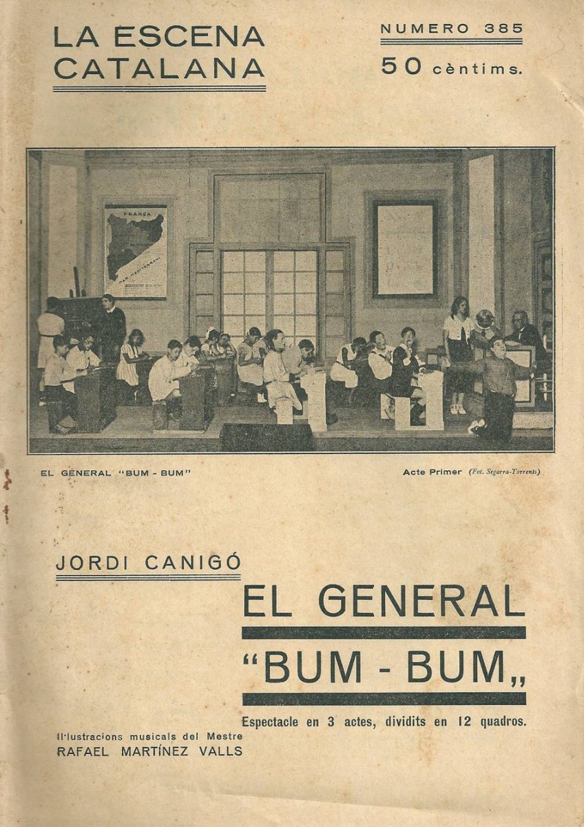 @cantutmusica Finalment, he trobat aquesta obra escènica amb text de Jordi Canigó i música del mestre Rafael Martínez Valls (estrenada al Teatre Romea el 1933):