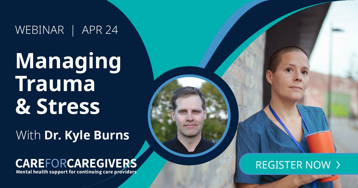 Join Care for Caregivers on April 24 at 12 pm to explore how trauma and stress affect healthcare professionals. Gain insights into the different ways we define trauma and their impact on those who are experiencing trauma/stress-related difficulties. buff.ly/49tuEs8